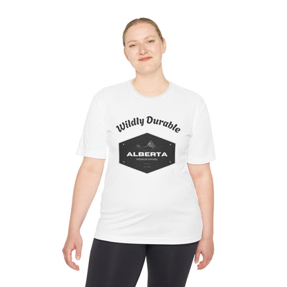 Alberta 'Wildly Durable' Moisture-Wicking Tee — Outdoor Mountain Graphic