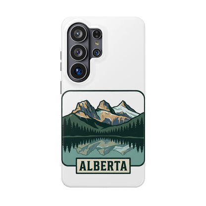Alberta Mountain Lake Phone Case — Magnetic Impact-Resistant Protective Cover