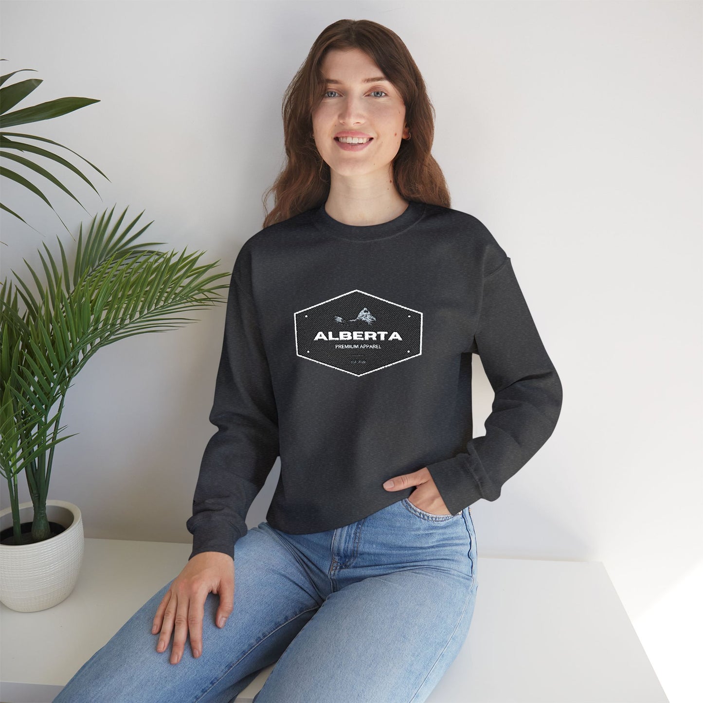 Alberta Premium Mountain Crewneck Sweatshirt