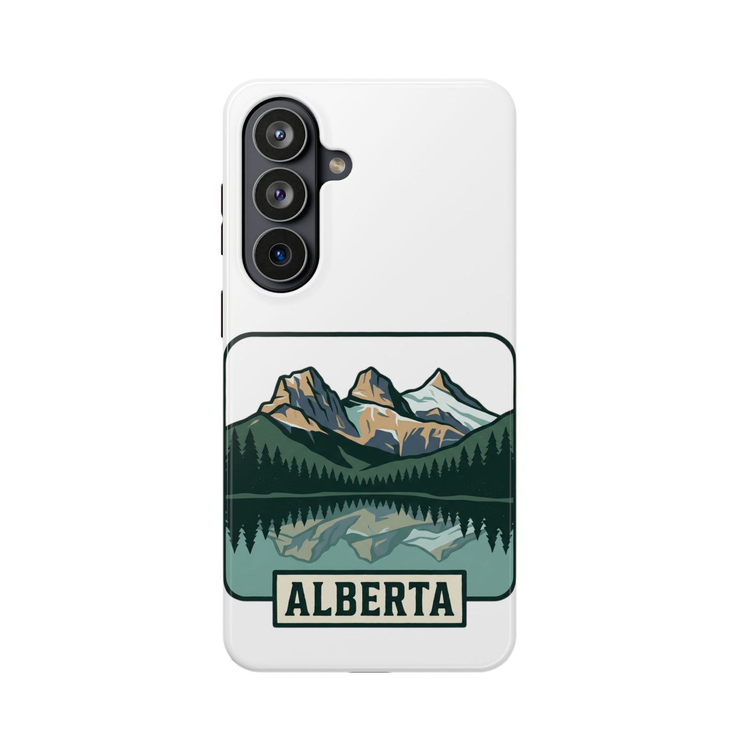 Alberta Mountain Lake Phone Case — Magnetic Impact-Resistant Protective Cover