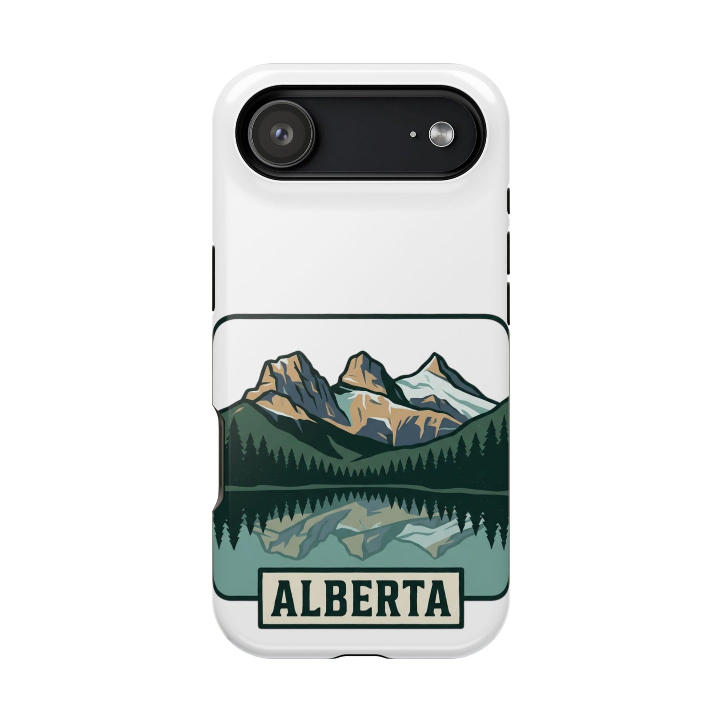 Alberta Mountain Lake Phone Case — Magnetic Impact-Resistant Protective Cover