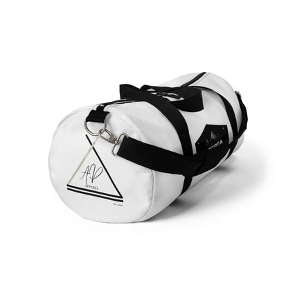 Classic White Duffel Bag — Spacious Travel & Gym Carryall
